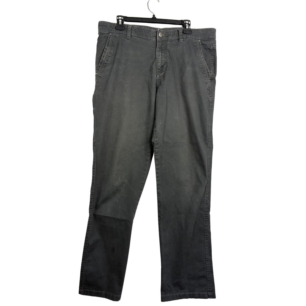 Swiss Tech Men's Utility Pants 36x32 Gray Stretch Cotton Straight Leg Hiking